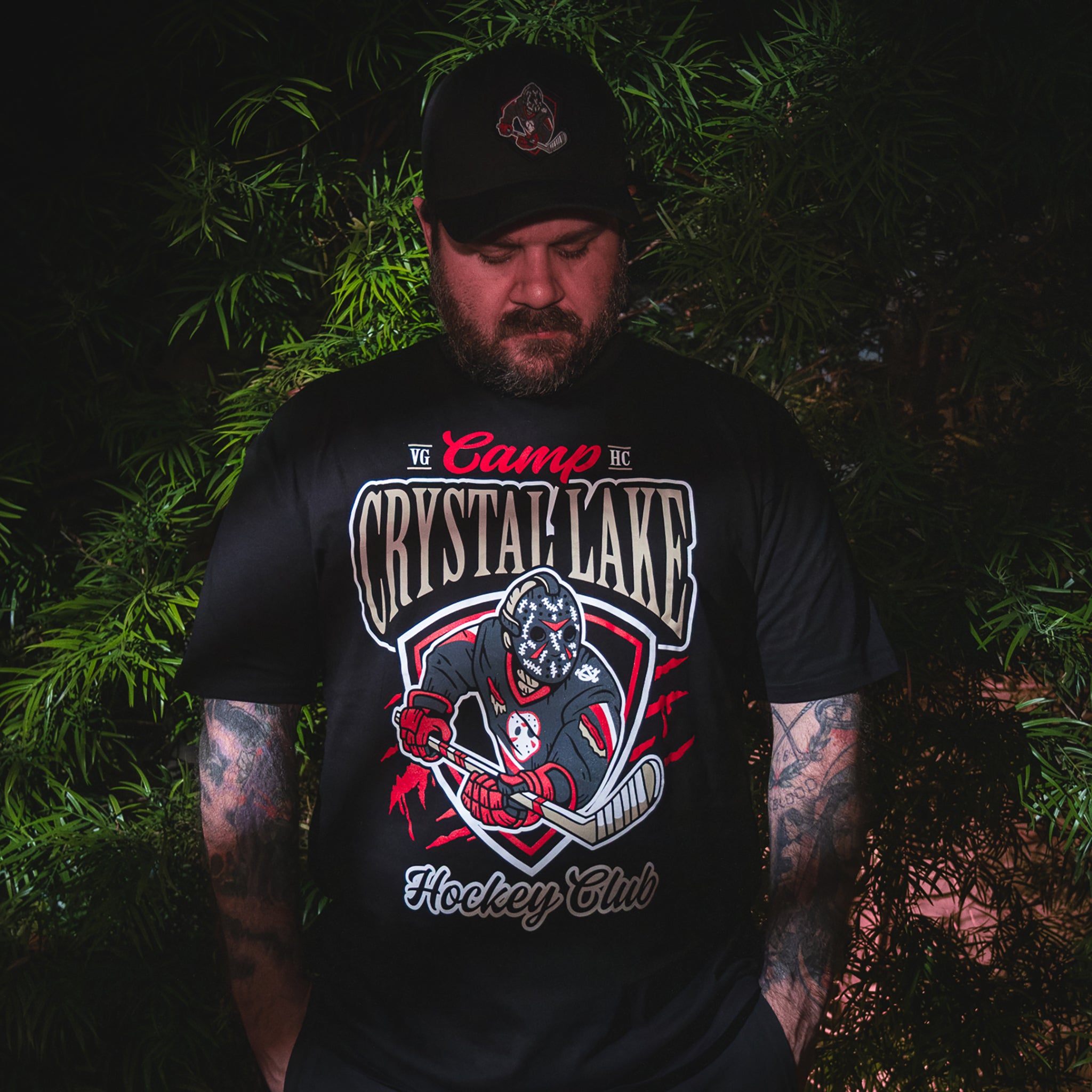 Camp Crystal Lake Premium T-Shirt - Horror Movie Fan Merch - Perfect for Halloween, Cosplay & Horror Conventions