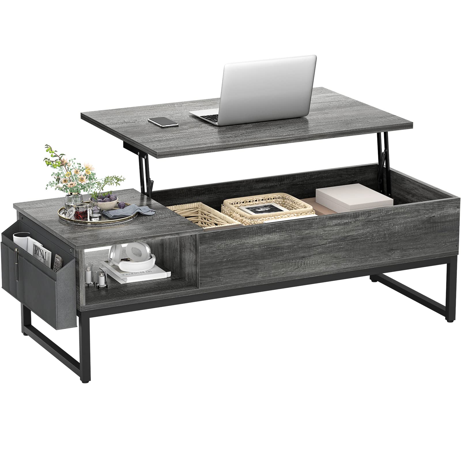 Aheaplus Lift Top Coffee Table with Storage - 43.3
