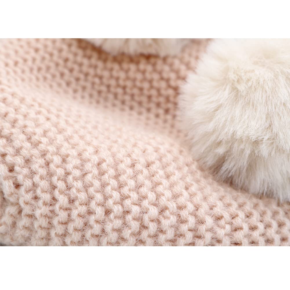 Adorable Stretchy Cat Beanie Hat for Baby Girls & Boys - Warm Winter Knit Hat for Kids - Perfect for Outdoor Play, Snow Days & Holiday Photos