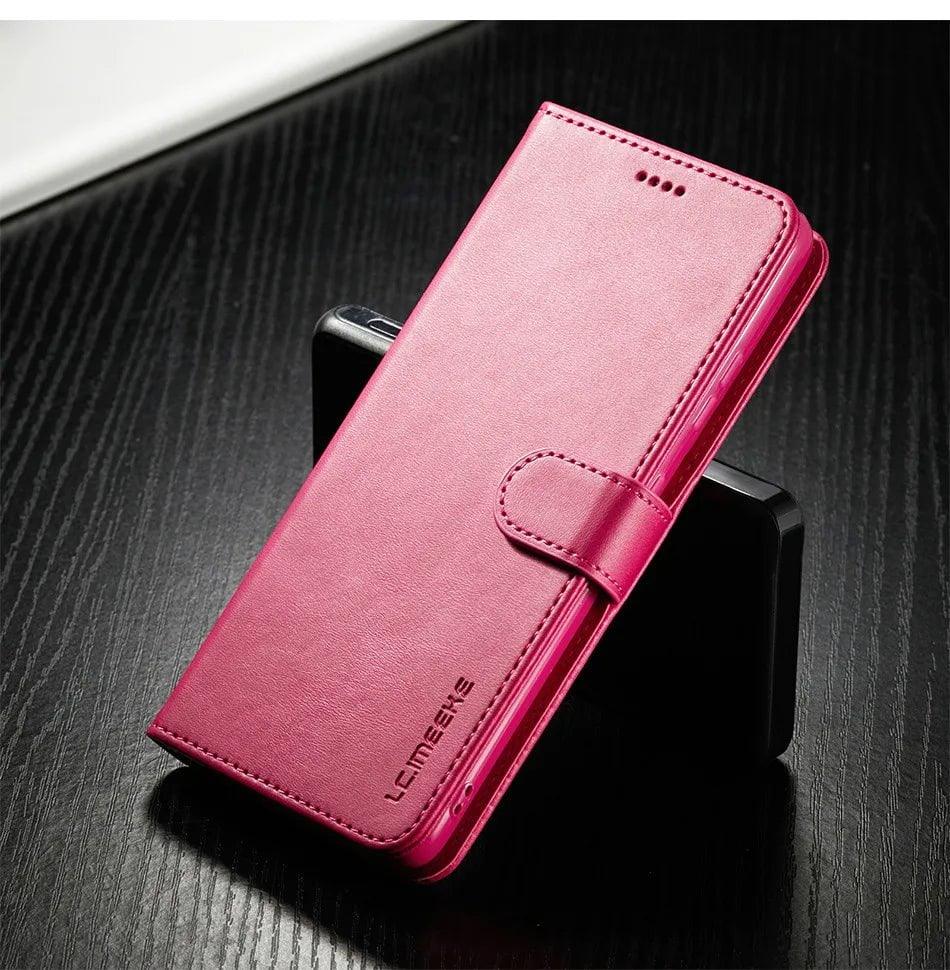 Samsung Galaxy S24 Plus Vegan Leather Wallet Case - Slim Protective Cover with Card Slots for Credit Cards & ID - Perfect for Daily Use, Travel, and Business