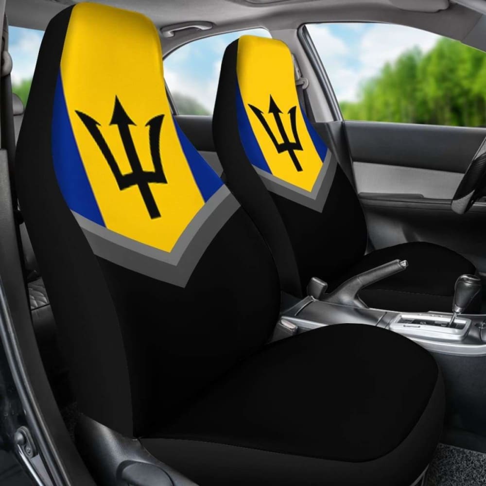 Barbados Flag Car Seat Cover - Durable & Stylish Universal Fit for Cars, SUVs, Trucks - Perfect for Travel, Road Trips & National Pride Display