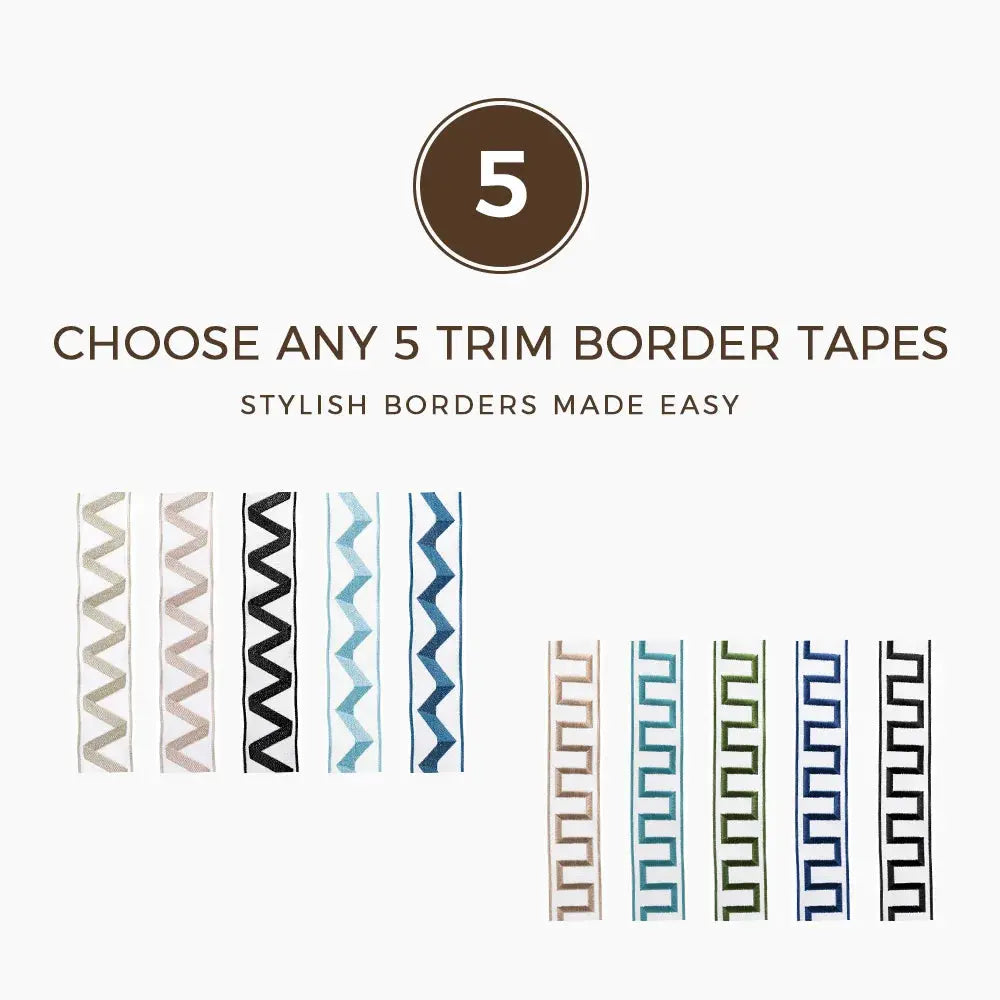 5-Pack Decorative Trim Border Tapes - DIY Scrapbooking, Card Making, Home Decor - Only $8 (Mix & Match Styles)