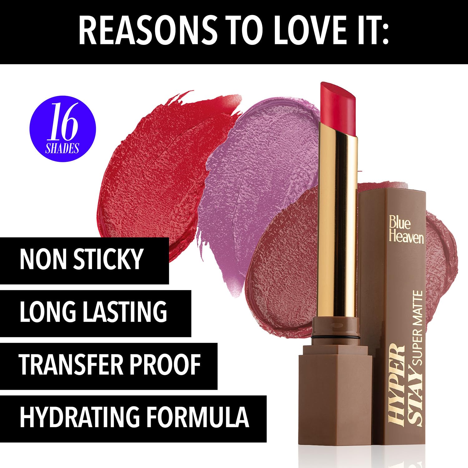 Blue Heaven All-In-One Bridal Makeup Kit for Women | 11-Piece Set with Primer, Foundation, Compact Powder, Eyebrow Pencil, Eyeliner, Kajal, Mascara, Eyeshadow, Lipstick, Sindoor & Blush | 55.1g + 49.5ml | Perfect for Weddings, Parties & Special Occasions