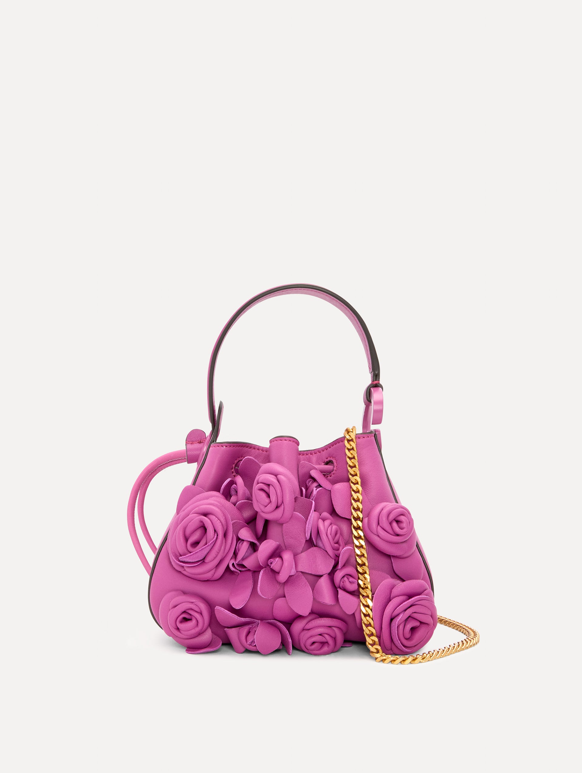 Elegant Nano Floral Appliqué O Handle Bag for Women - Stylish Crossbody Purse for Daily Use, Parties & Special Occasions