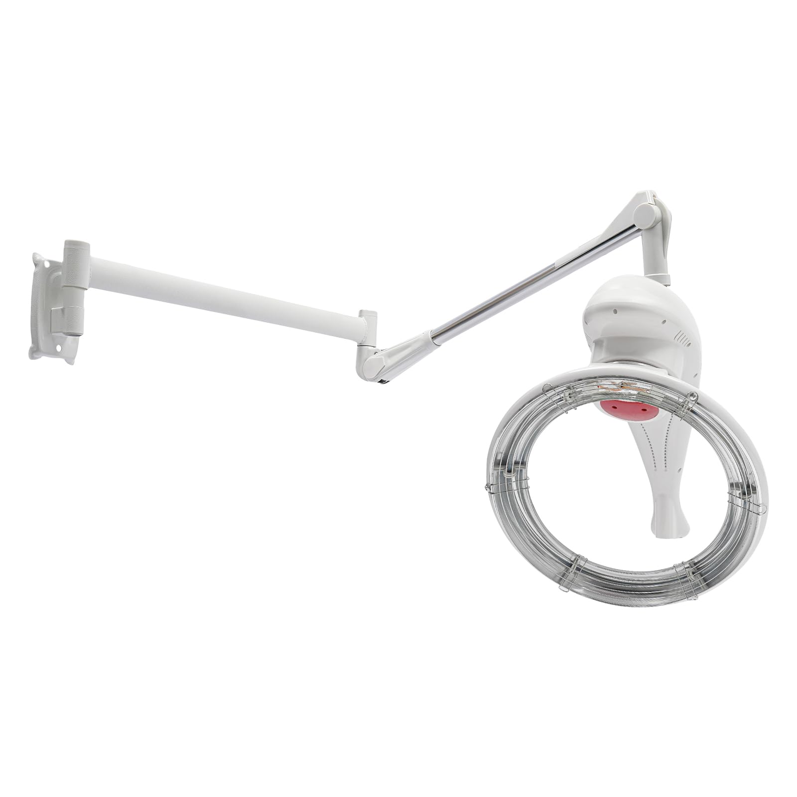 Professional Wall Mounted Orbital Rotary Hair Steamer Machine - Adjustable Temperature Hooded Hair Dryer for Salon & Home Use | Portable Perm Equipment for Hair Conditioning, Styling & Deep Treatment (White) | Perfect for Salon Treatments, Home Hair Care & DIY Styling