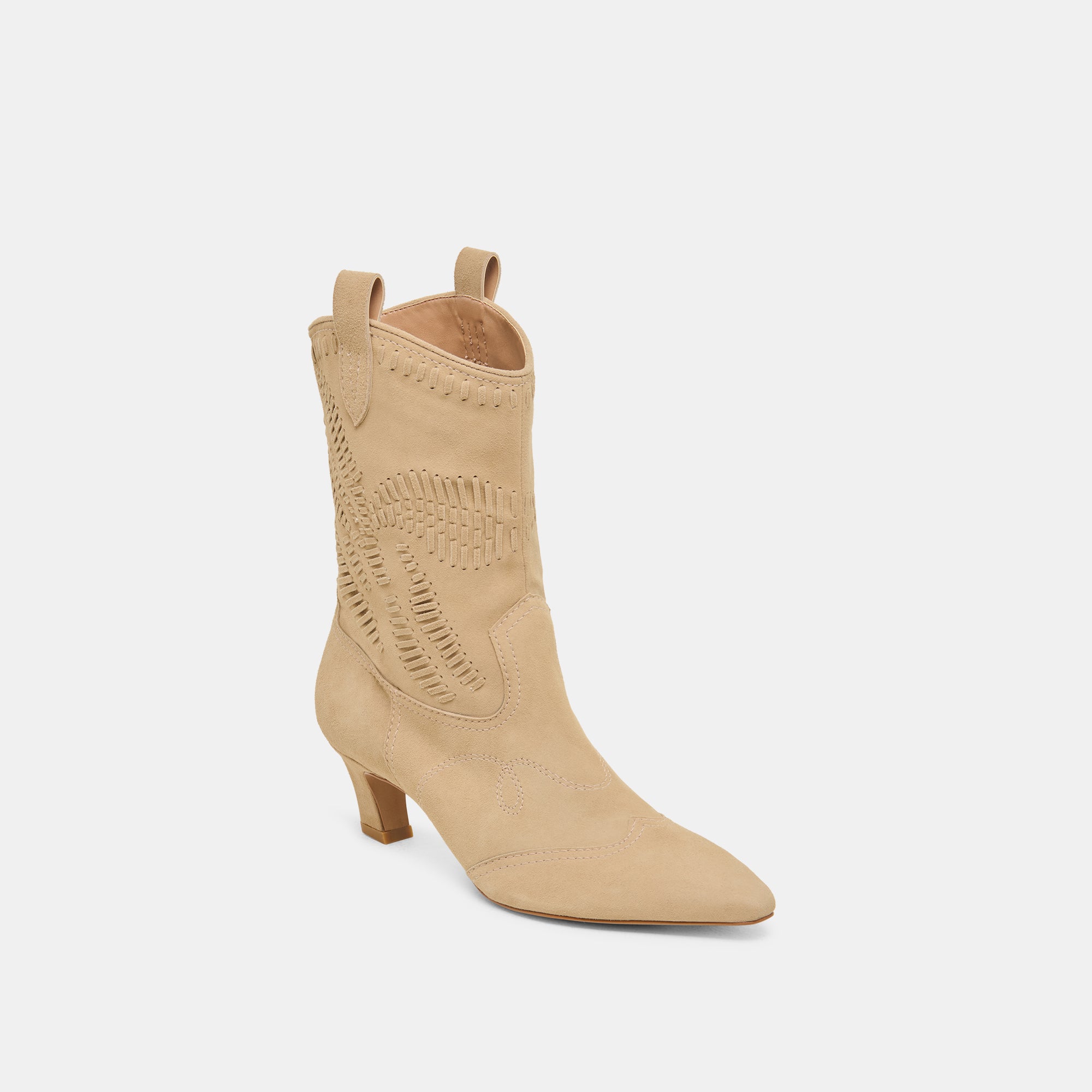 TAVLA BOOTS for Women - Genuine Camel Suede Ankle Boots - Comfortable & Stylish Fall/Winter Shoes for Casual Outfits & Office Wear
