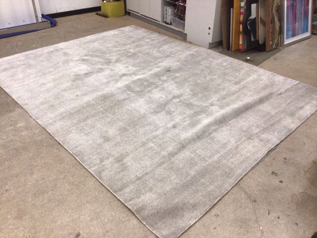 9' X 12' RH Silver Area Rug - Soft Modern Living Room Carpet for Bedroom, Dining Room & Home Decor