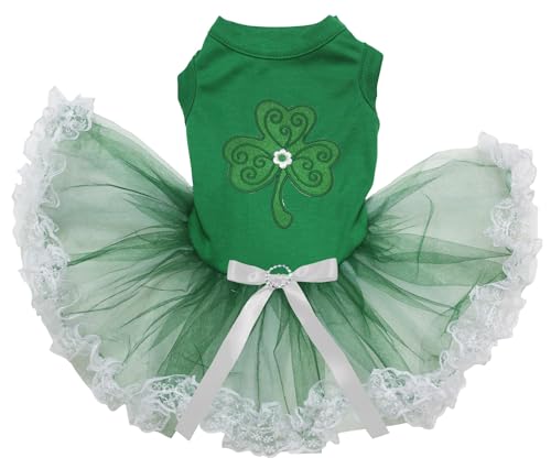 Green/Green White Lace