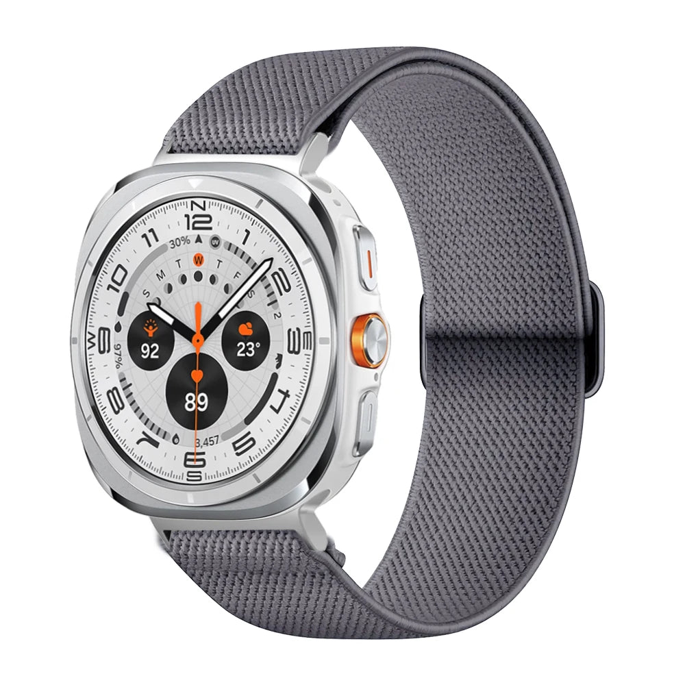 Elastic Bands for Samsung Galaxy Watch Ultra - Adjustable, Comfortable & Durable Replacement Strap for Workout, Running & Daily Use