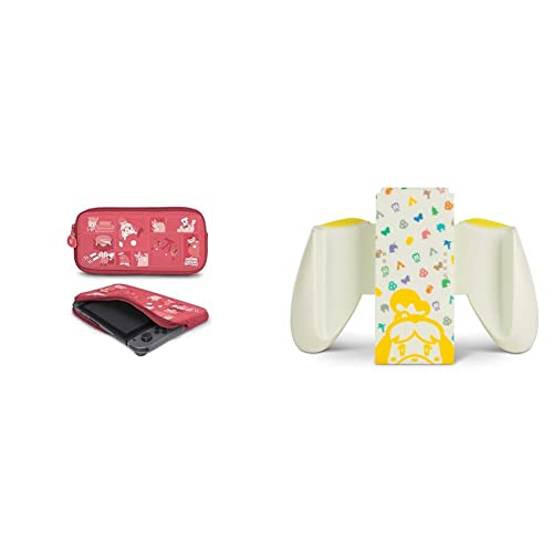 Premium Neoprene Travel Case & Comfort Grip for Nintendo Switch - Protective Carry Case for Switch Lite/OLED, Joy-Con Controllers & Gamepads | Animal Crossing Edition | Perfect for Gaming On-The-Go, Travel Protection & Home Storage