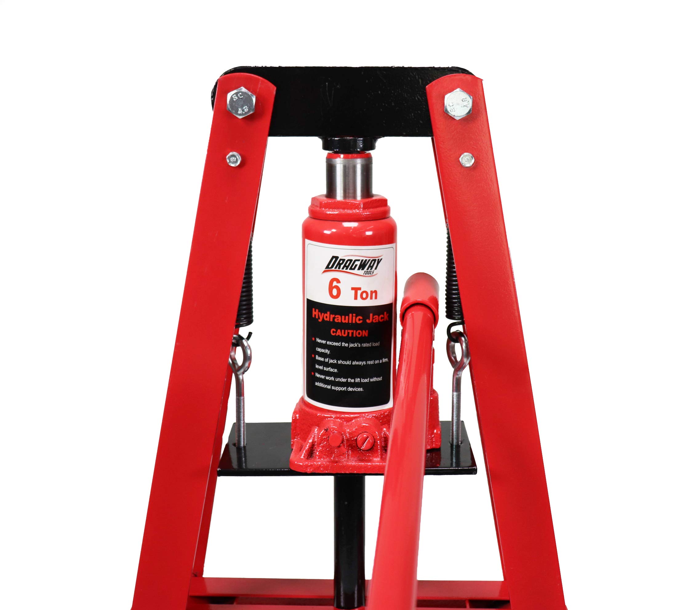 6-Ton Benchtop Hydraulic A-Frame Shop Press with Press Plates - Heavy Duty Metalworking, Bearing Removal & Automotive Repair Tool for Home Garage & Workshop