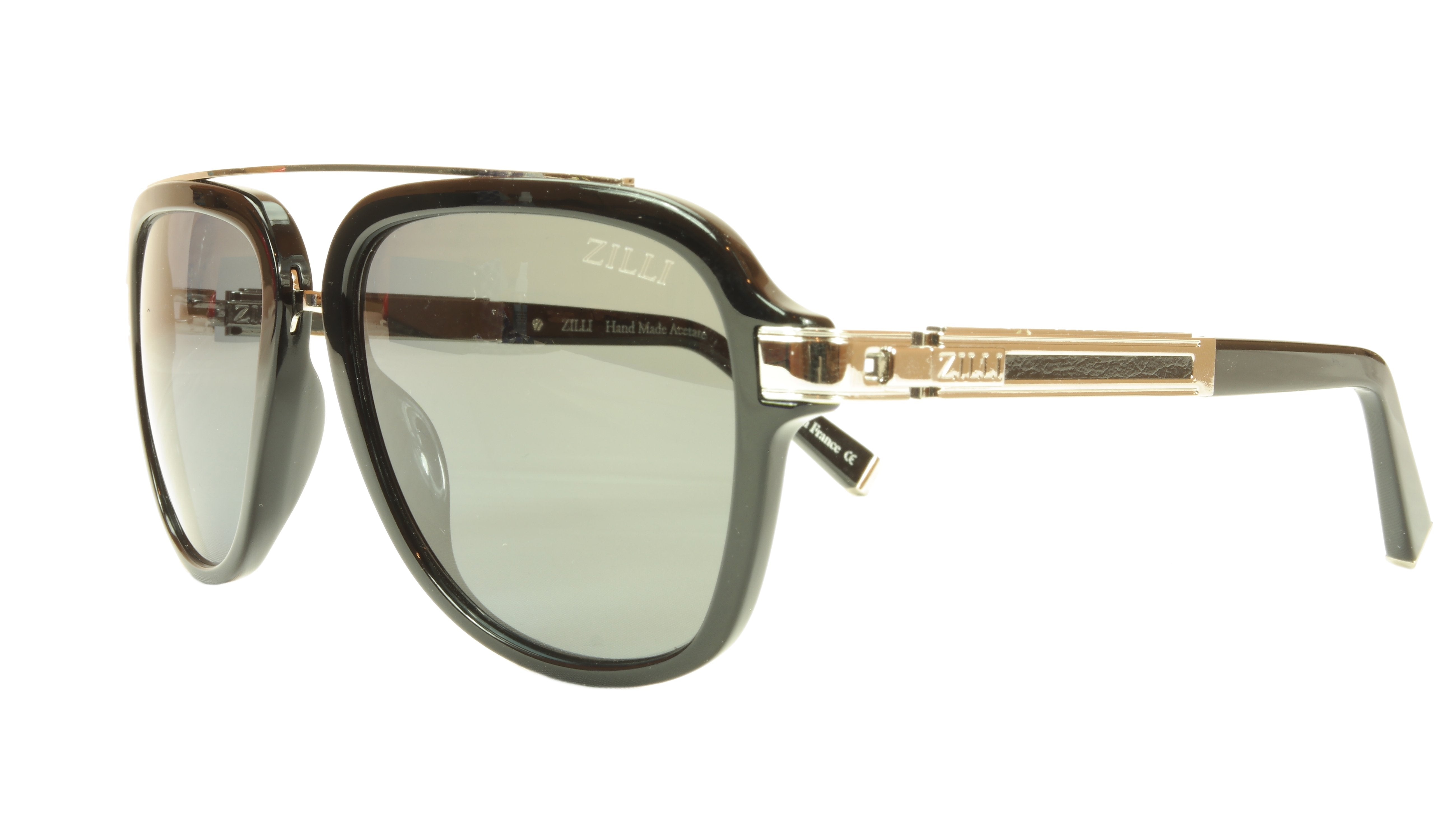 ZILLI Polarized Sunglasses for Men & Women - Premium Titanium Frame with Leather Accents - UV Protection for Driving, Fishing & Outdoor Activities