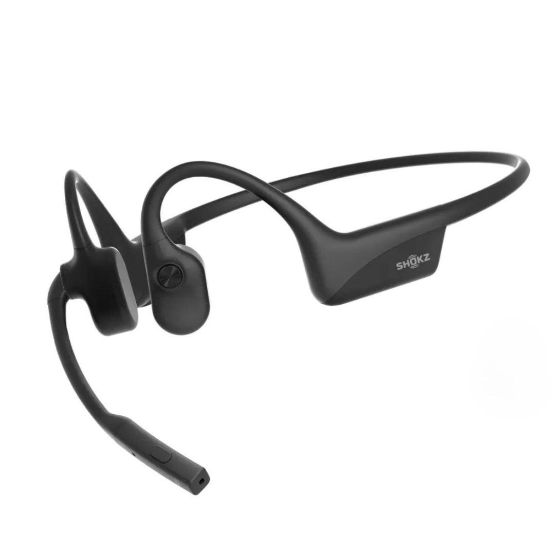 Shokz OpenComm2 UC 2025 Upgraded Bone Conduction Headset with Microphone - Wireless Bluetooth Business Headset for Clear Calls & Music - Perfect for Office, Remote Work, and Outdoor Activities (Model C120)