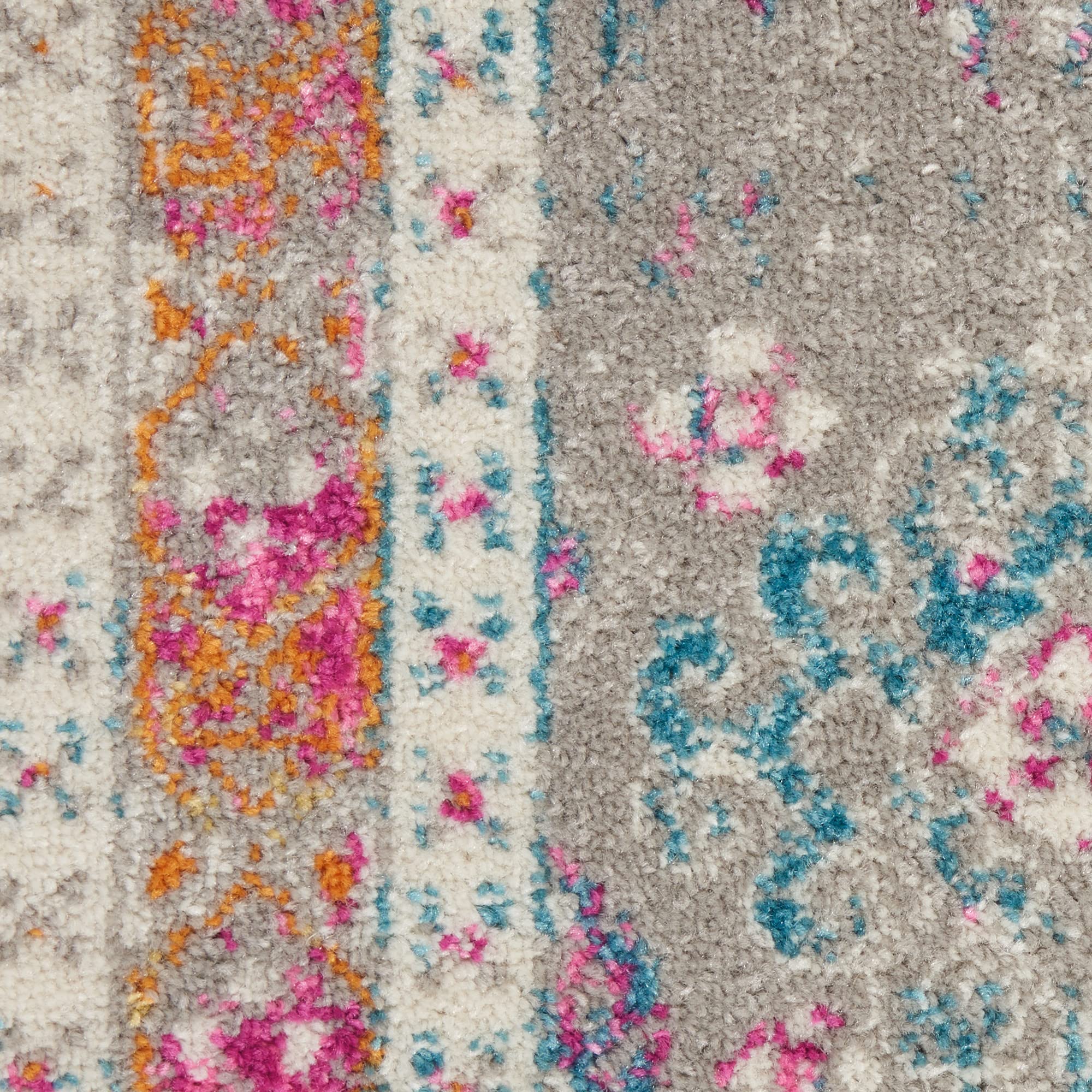 Nourison Passion Bohemian Grey/Multi 3'9