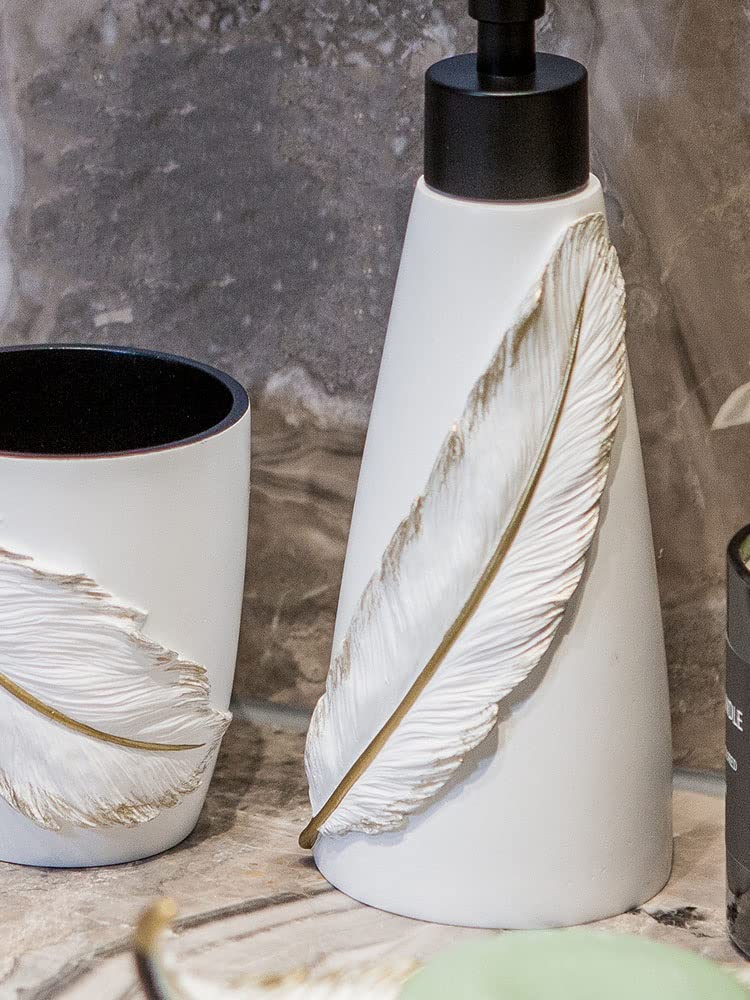 Toothbrush Holder & Mouthwash Cup Set - Bathroom Organizer for Sink Countertop | Perfect for Home, Hotel, and Travel Use