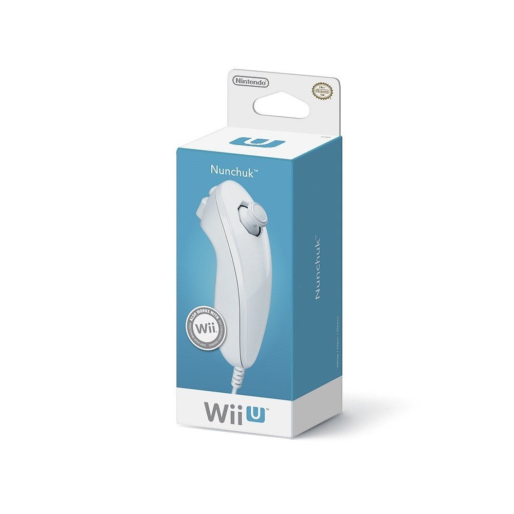 Original Nintendo Nunchuk Controller for Wii & Wii U - Wireless Motion Gaming Accessory - White - Perfect for Mario Kart, Wii Sports & Family Game Nights
