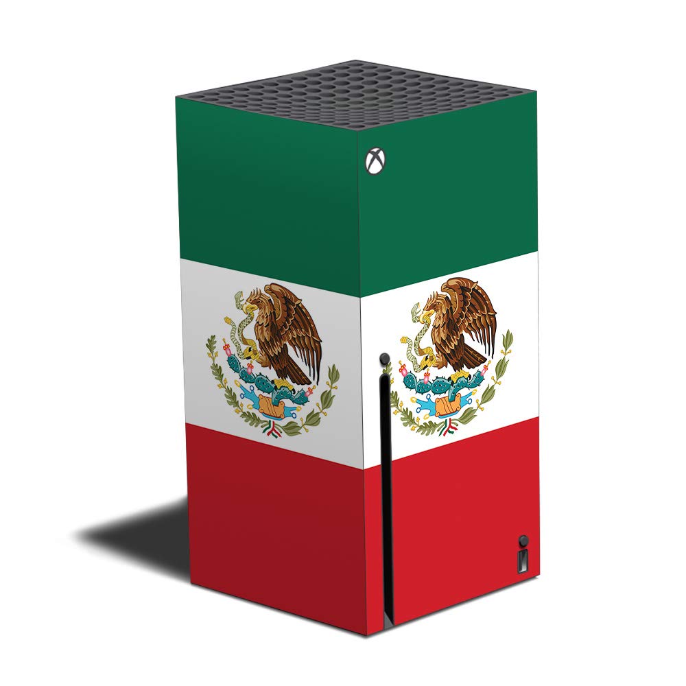 MIGHTY SKINS Xbox Series X Vinyl Skin Wrap - Mexican Flag Design | Protective & Durable Decal Cover | Easy to Apply & Remove | Made in USA | Perfect for Gaming Setups & Patriotic Decor (MIXBSERX-Mexican Flag)
