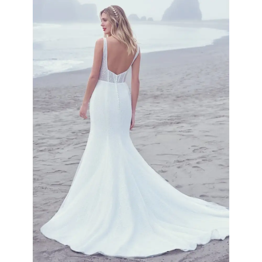 Aerona by Sottero and Midgley Wedding Dress Sample Sale - Elegant Bridal Gown for Church Ceremony & Beach Weddings