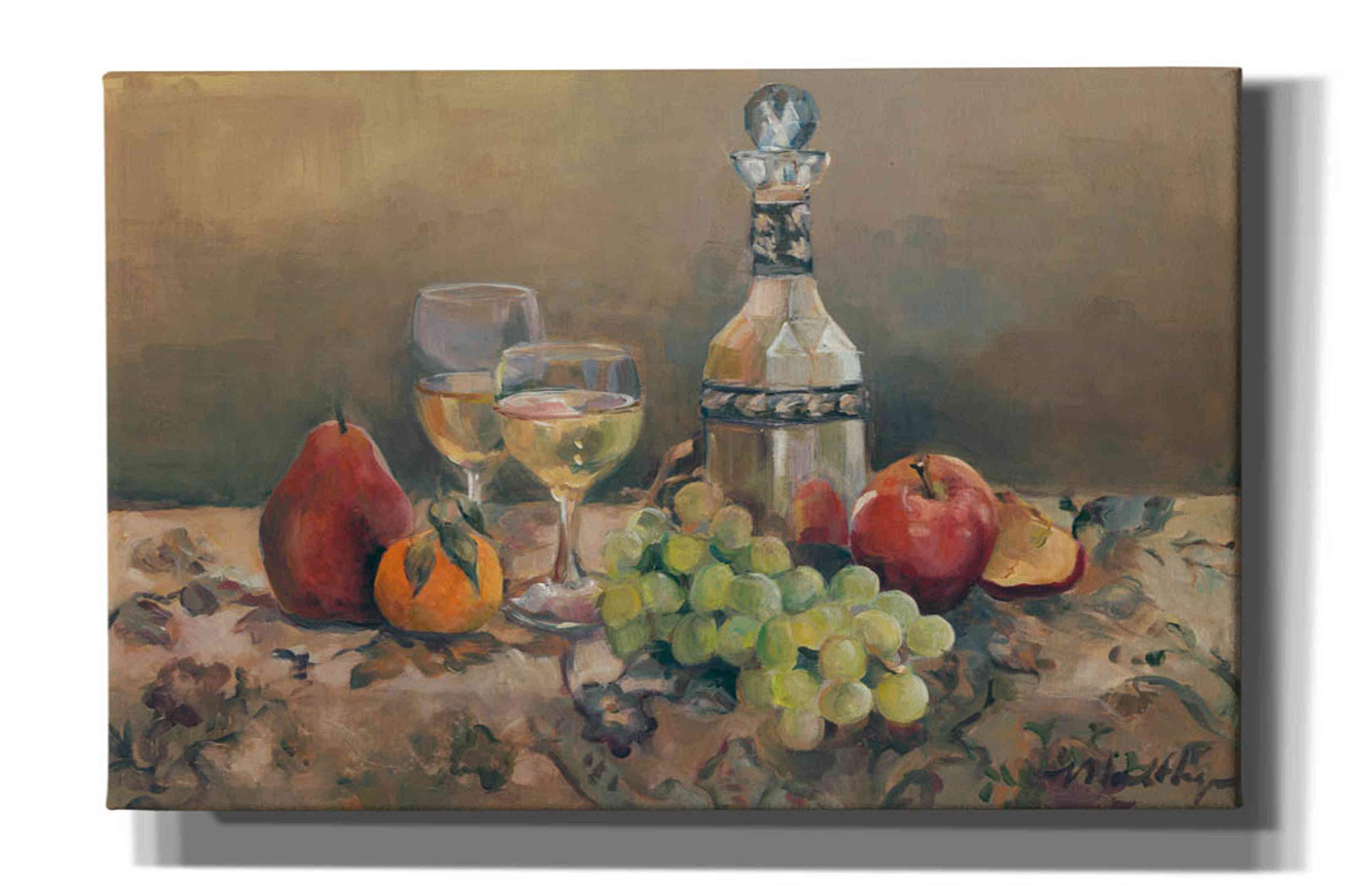 Epic Graffiti 'Fruit Wine' by Marilyn Hageman - Vibrant 40x26 Inch Canvas Wall Art for Living Room, Bedroom & Office Decor | Modern Abstract Painting for Home & Commercial Spaces