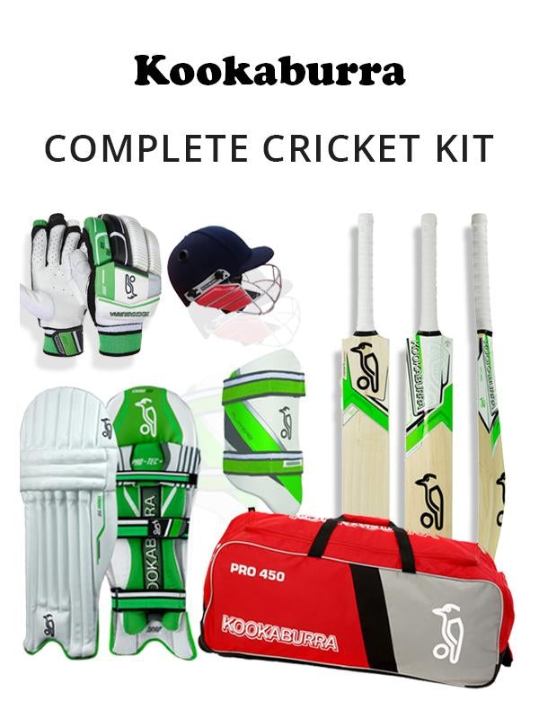 Premium English Willow Cricket Bat & Kit by Kookaburra - Professional Grade Equipment for Matches & Practice Sessions