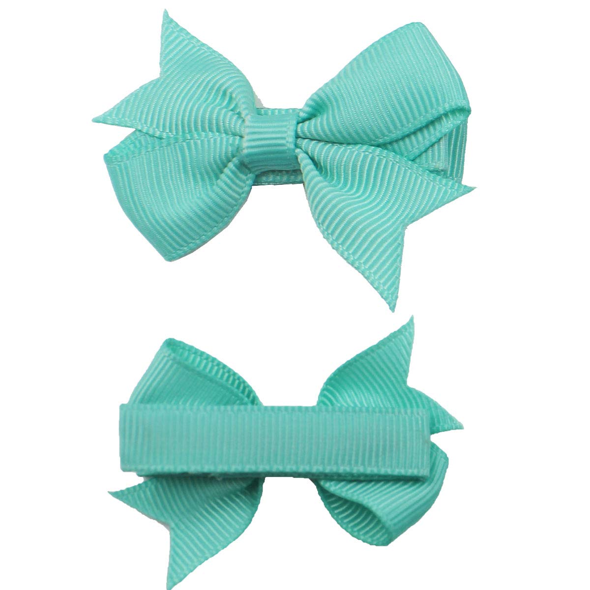 50 Pcs 2 Inch Tiny Hair Bows for Girls - Grosgrain Ribbon Pinwheel Hair Clips for Baby, Toddler & Kids - Perfect for Parties, School, Photos & Daily Outfits