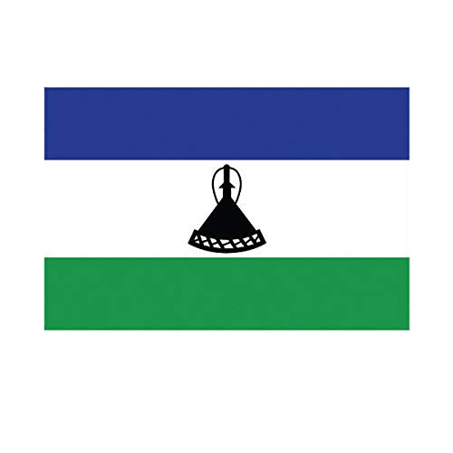 EW Designs Lesotho Flag Sticker Decal - Premium Vinyl Car & Truck Bumper Sticker (5 Inch) - Perfect for Cars, Trucks, Laptops & Water Bottles - Show Your National Pride