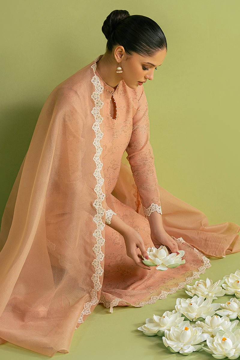 Elegant CAMEO ROSE 2-Piece Set (Shirt & Dupatta) for Women - Perfect for Weddings, Parties & Festive Occasions