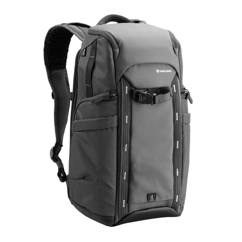 VEO Adaptor R44 Gray Camera Backpack with USB Port & Rear Access - Waterproof DSLR Bag for Photographers, Travel & Outdoor Shooting