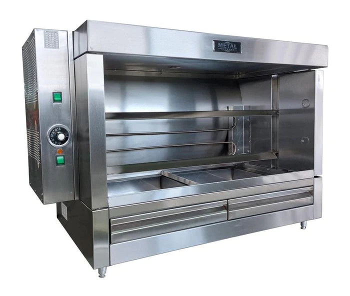 AMPTO Electric Chicken Rotisserie - Large Capacity for 10 Chickens | Commercial & Home Use | Perfect for Restaurants, Catering & Backyard BBQs