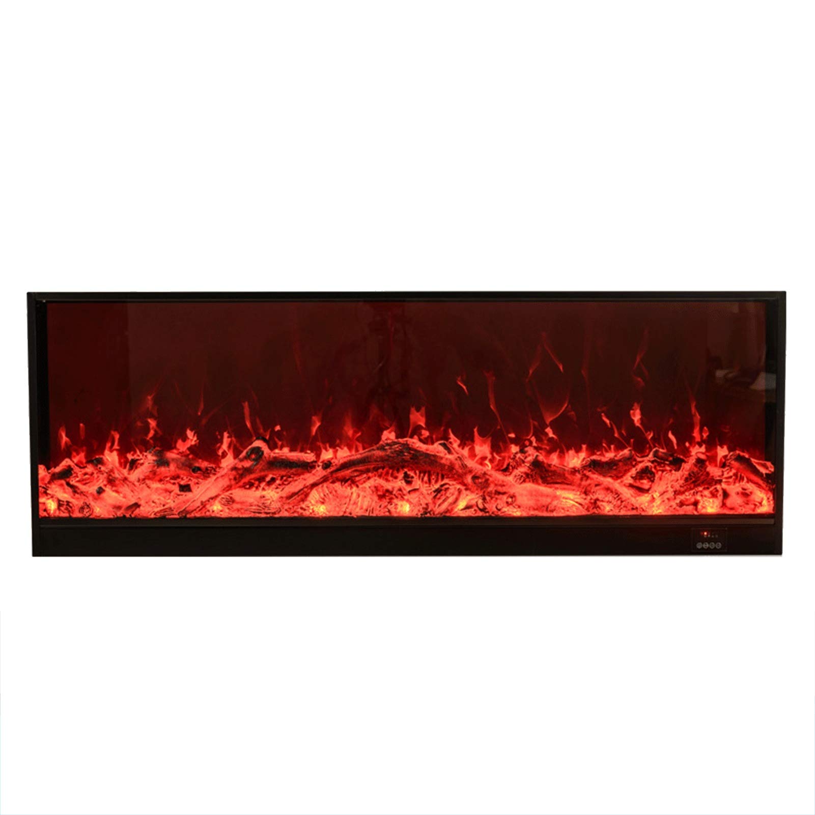ZXCVBNM Recessed & Wall Mounted Electric Fireplace - Adjustable Flame Color & Speed, Remote Control - Perfect for Living Room, Bedroom & Office Heating