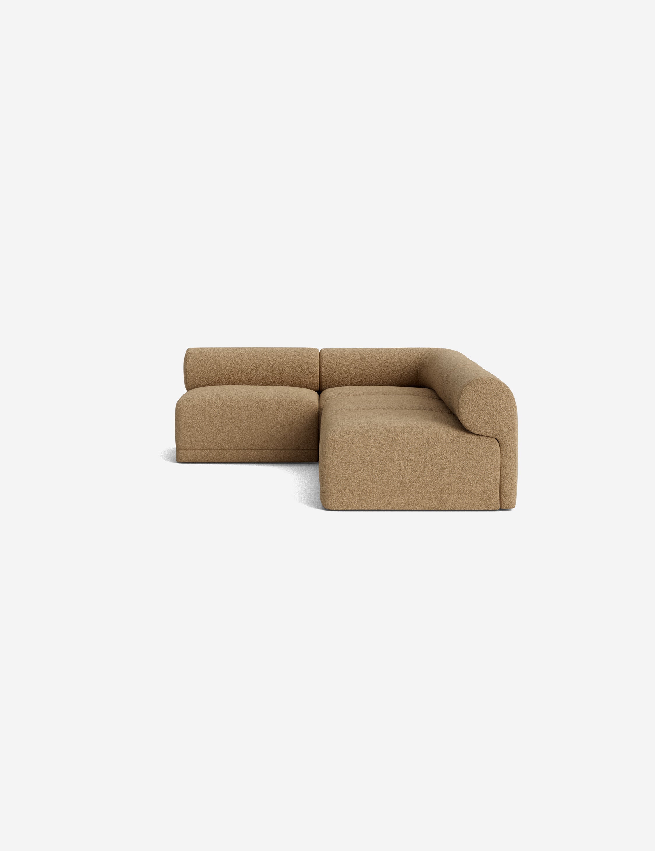 Modern Carson Sectional Sofa - Comfortable L-Shaped Couch for Living Room, Family Room & Home Theater - Soft Fabric Upholstery with Reversible Chaise