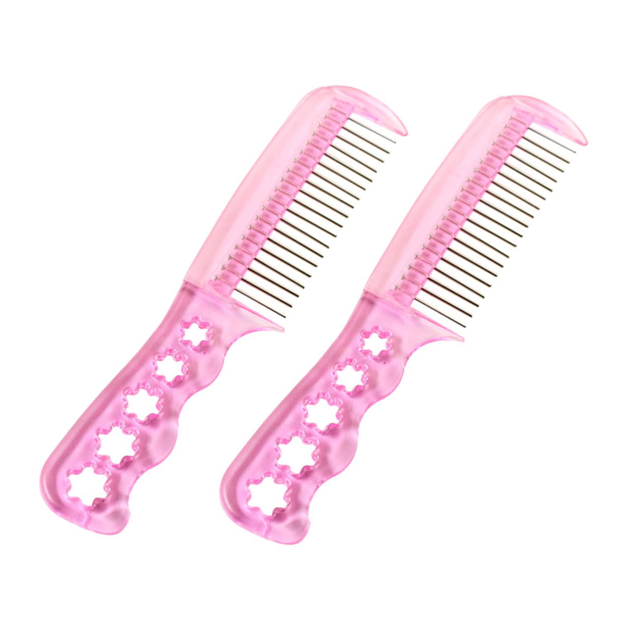 Totority 2-Pack Plastic Hair Combs for Toddlers & Dolls - Soft Bristle Hairbrush for Girls, Wig Comb for Women - Perfect for Playtime, Doll Hair Styling & Wig Maintenance