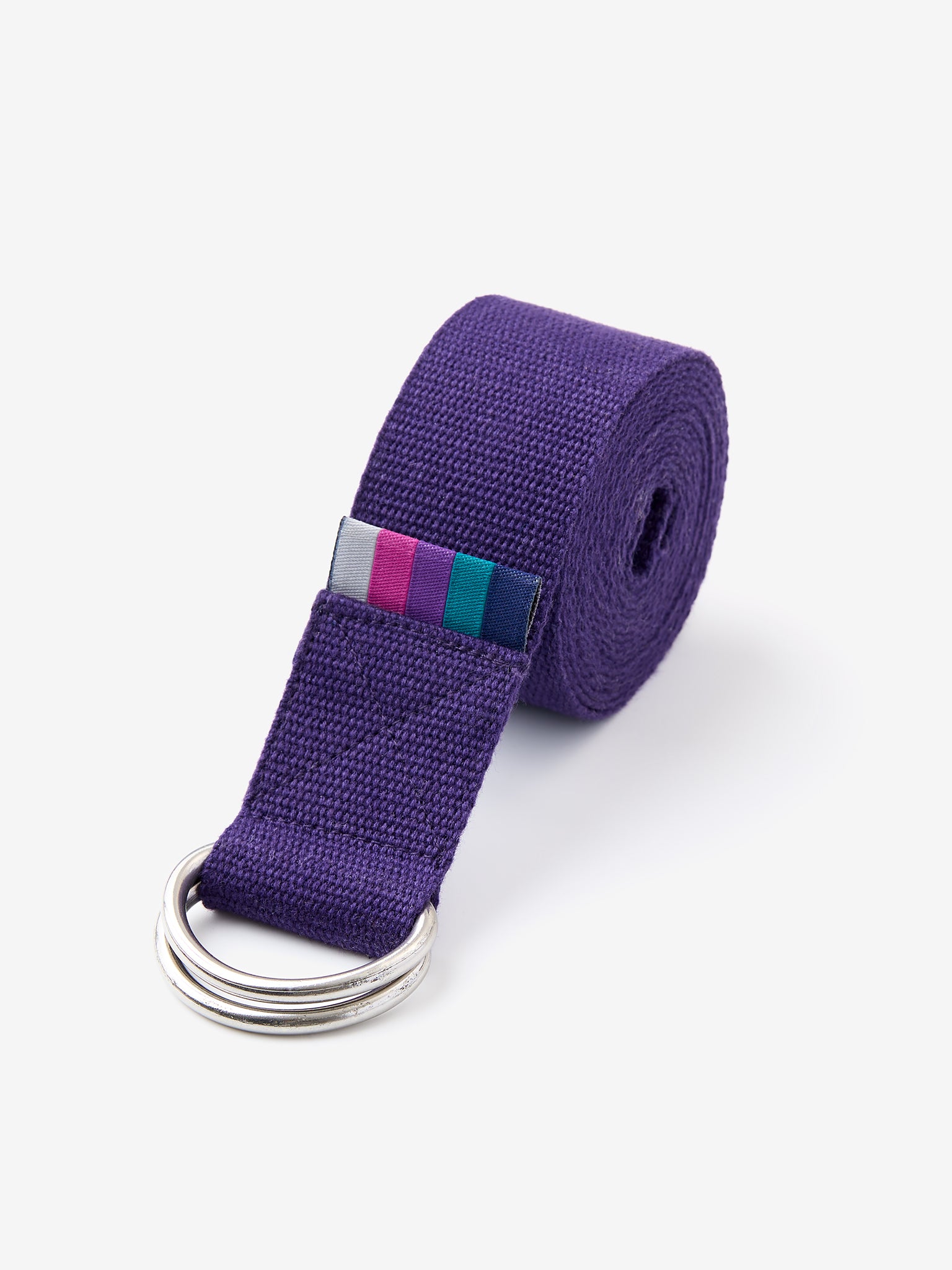Organic Cotton D-Ring Yoga Belt for Stretching & Flexibility | Premium Yoga Accessory for Home & Studio Practice | Eco-Friendly & Comfortable