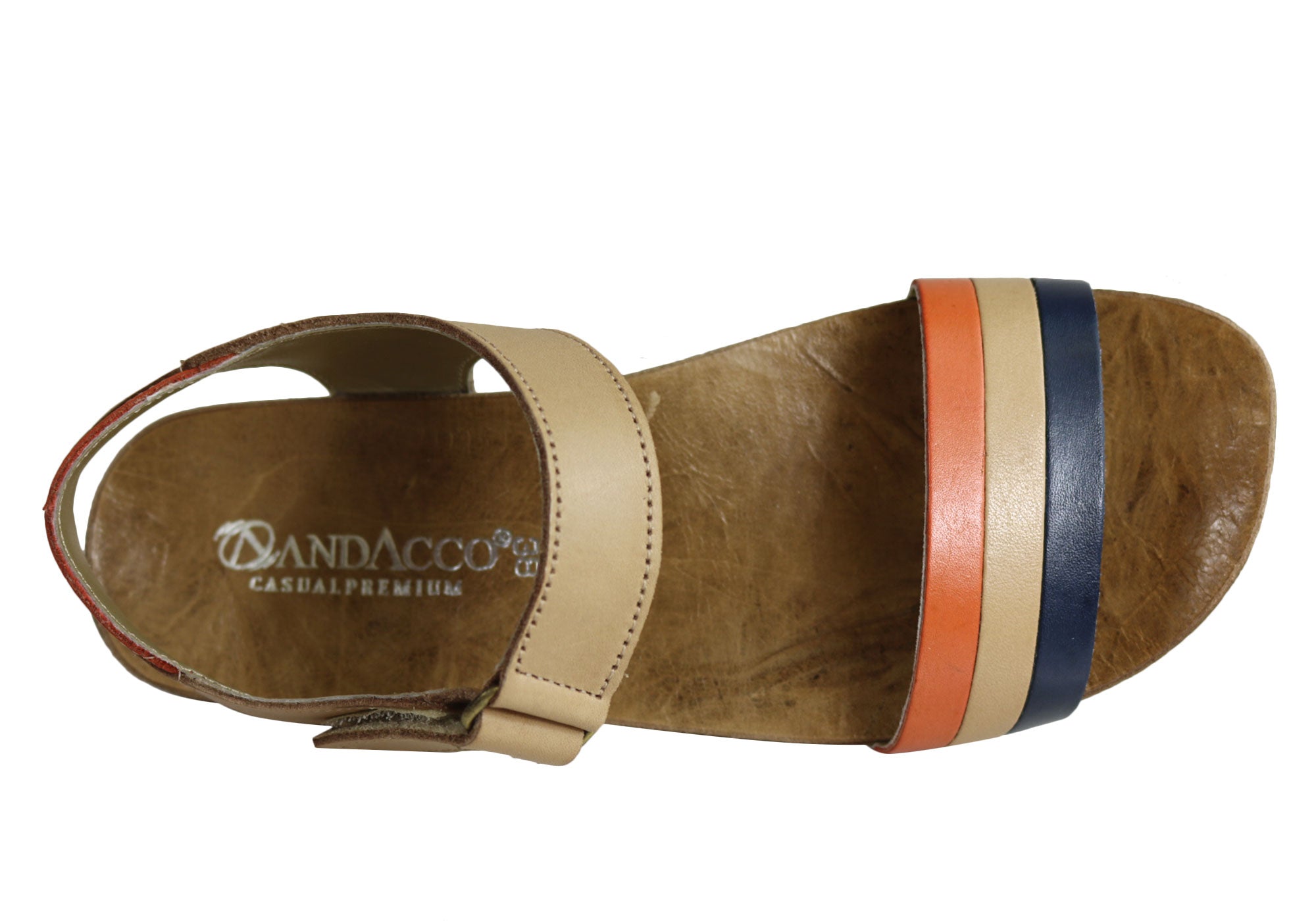 Andacco Canni Women's Comfortable Flat Leather Sandals - Handmade in Brazil - Perfect for Beach, Vacation & Summer Outfits