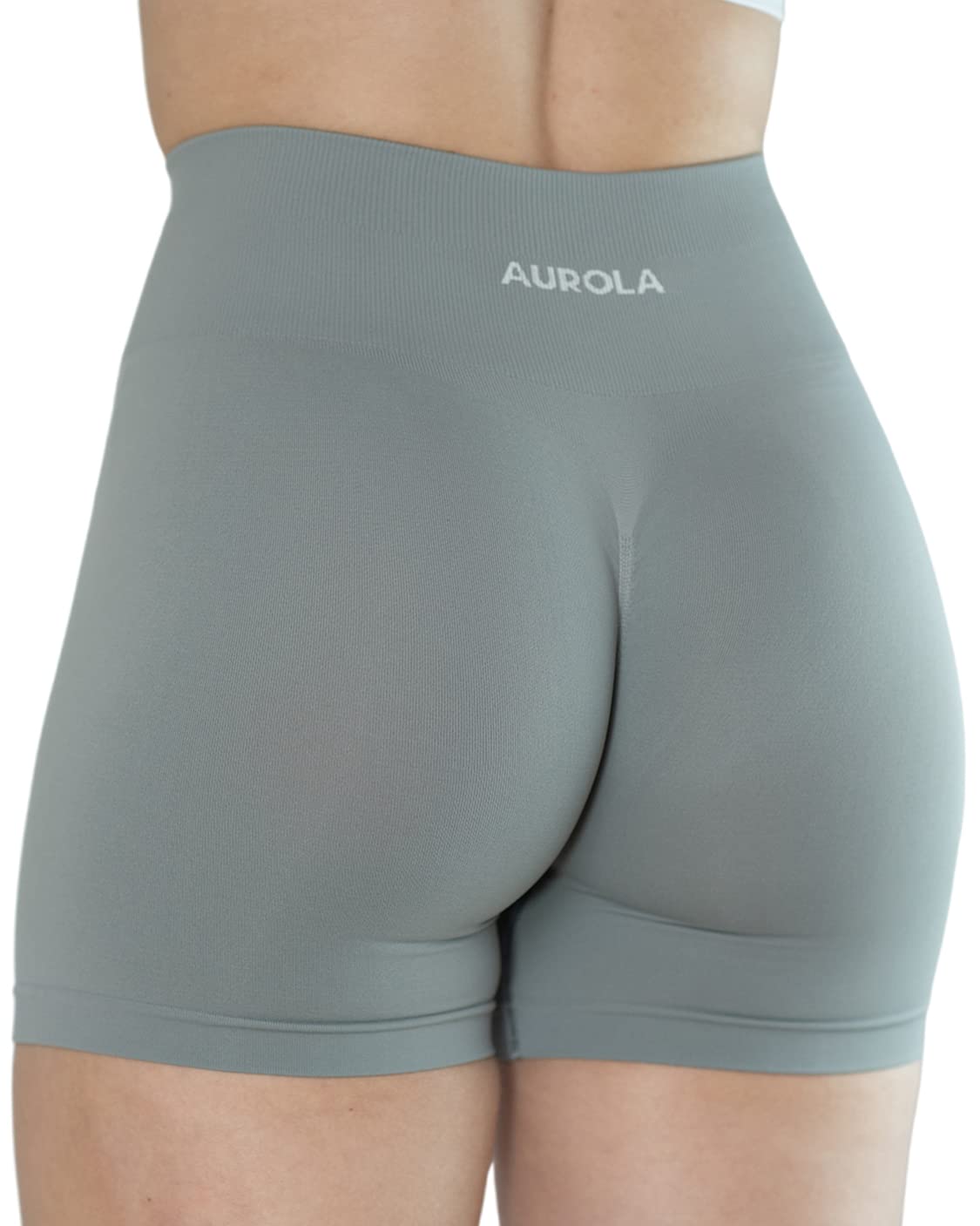 AUROLA Dream Collection High Waist Seamless Workout Shorts for Women - Athletic Running Gym Yoga Active Shorts with Scrunch Butt Design (Black) | Perfect for Workouts, Running & Yoga