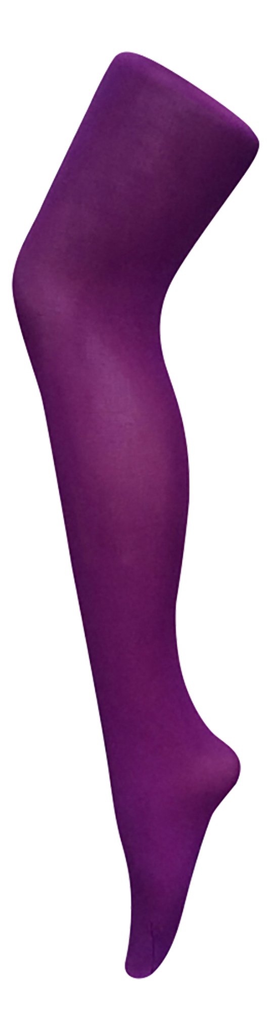Women's 80 Denier Opaque Winter Tights - Imperial Purple, Warm & Comfortable Fashion Hosiery for Work, Casual Wear & Cold Weather Outfits