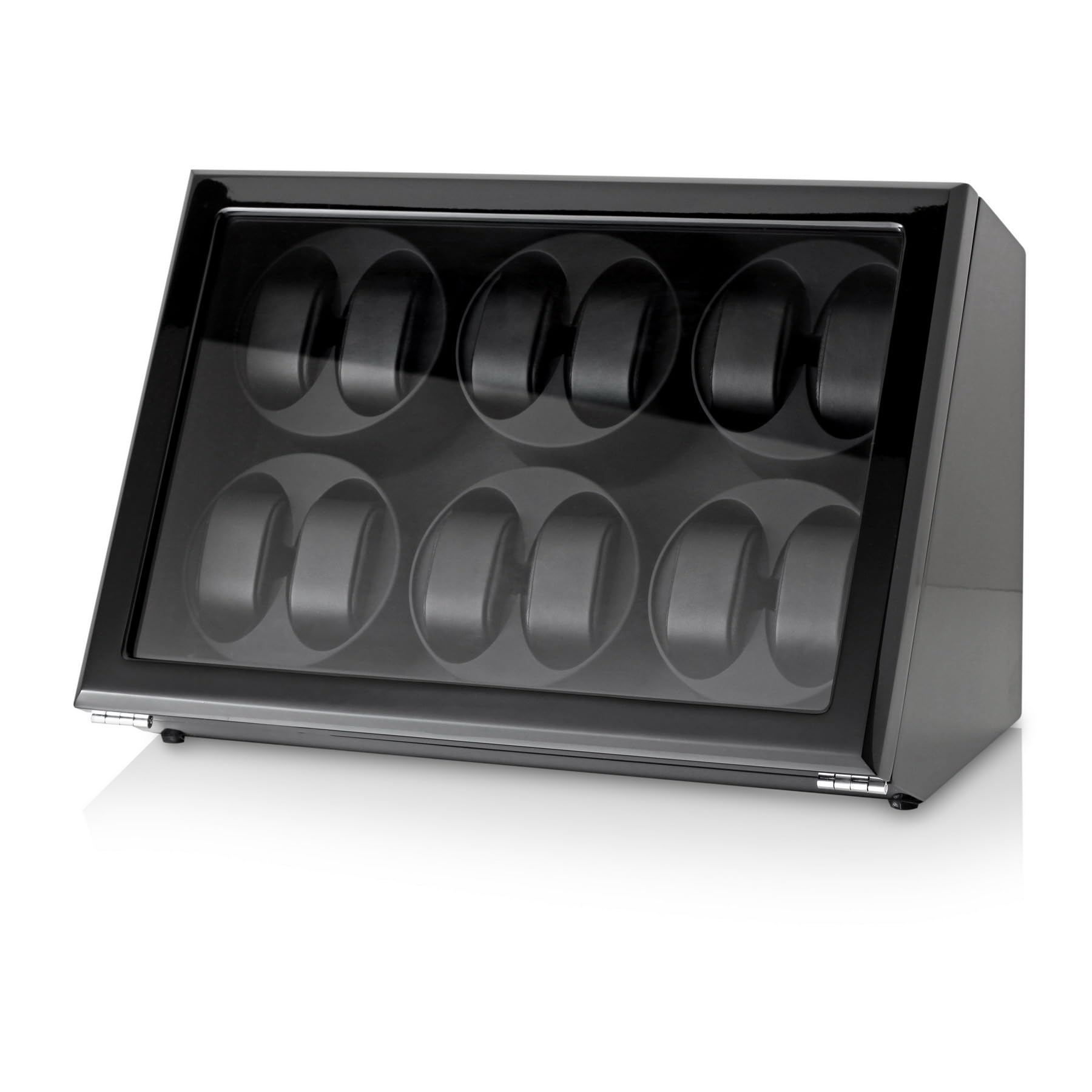 12 Slot Automatic Watch Winder with Motor Stop & Battery Option - Perfect for Rolex, Omega & Luxury Watch Storage & Display