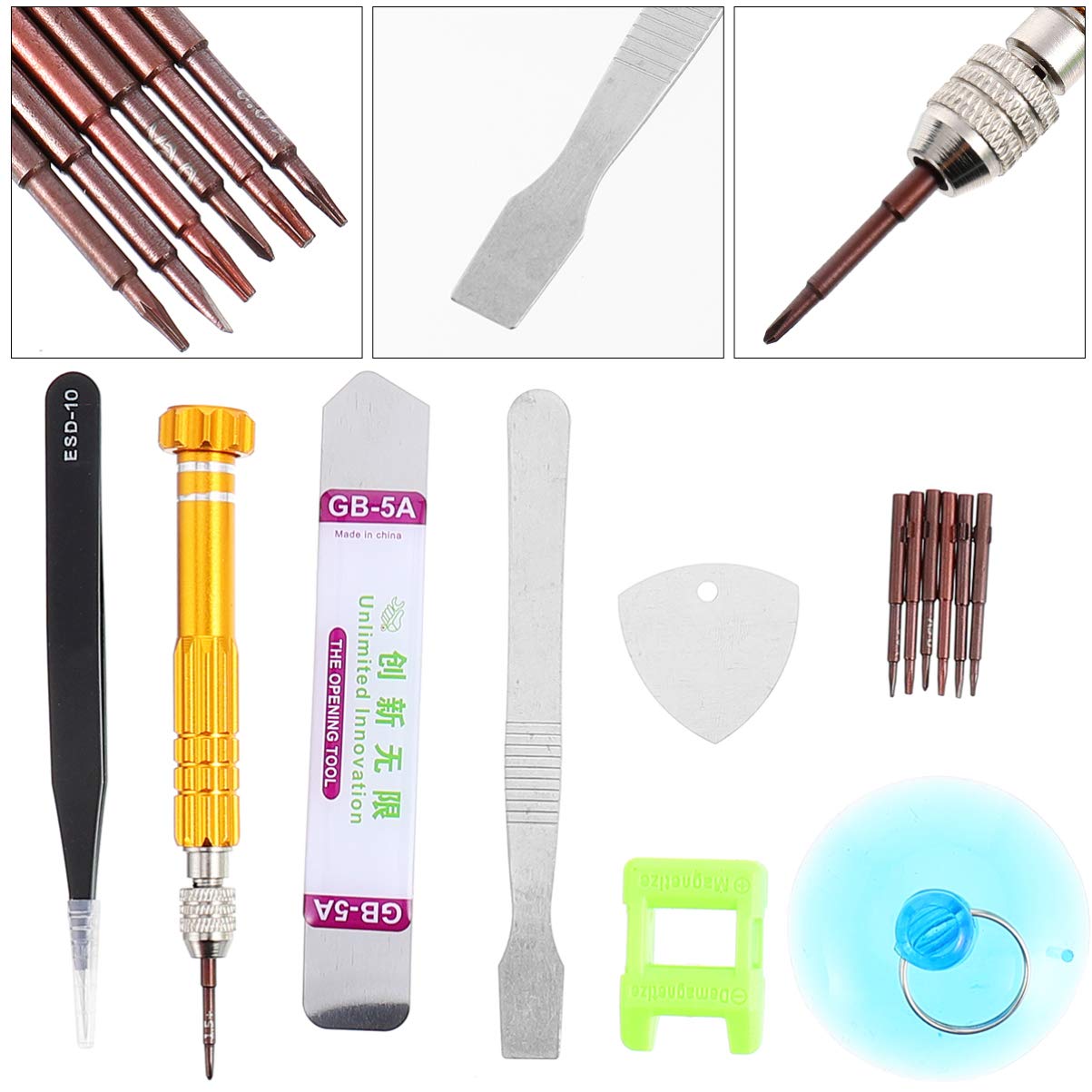 13-Piece Professional Phone Repair Kit with Screwdrivers - Essential Tools for iPhone, Samsung & Smartphone Repairs - Perfect for DIY Fixes & Screen Replacements