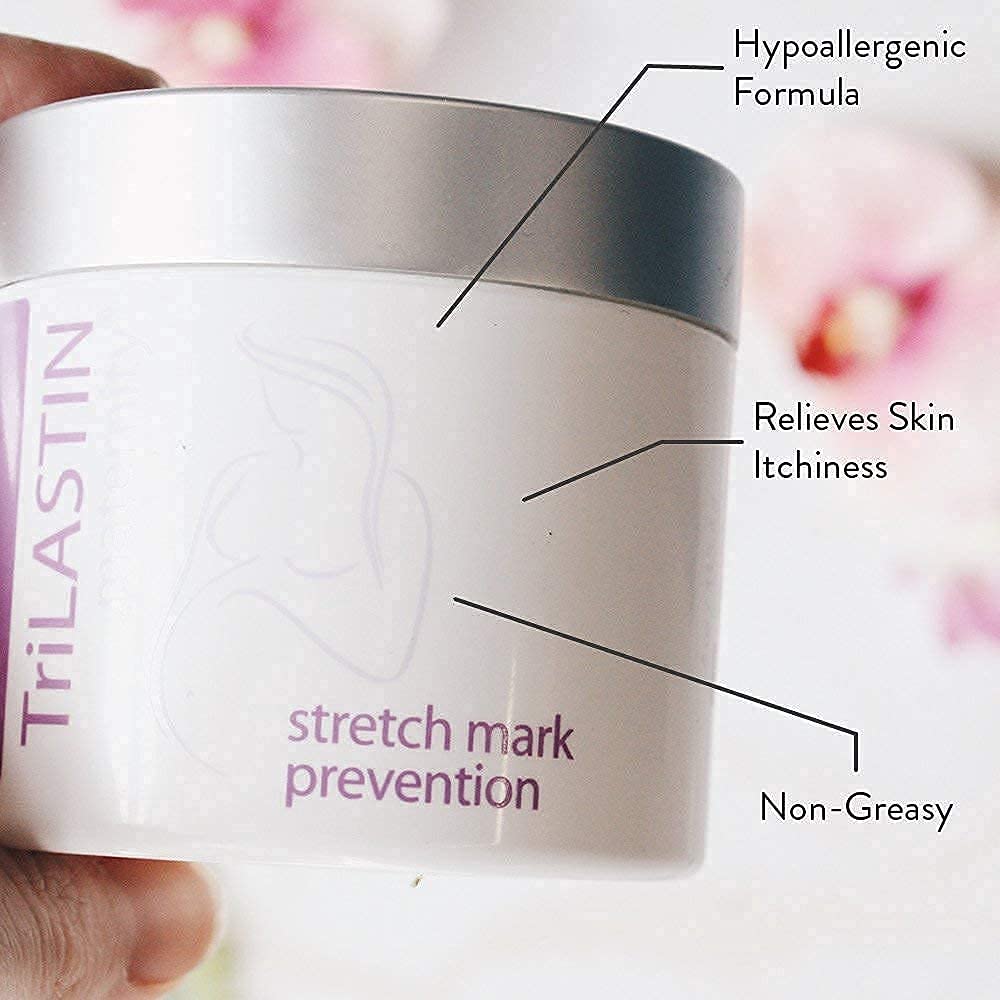 TriLASTIN Maternity Stretch Mark Prevention Cream Bundle - 3 Month Supply with 3 Creams & 2 Hydro-Thermal Accelerators | Minimizes Stretch Marks Appearance | Paraben-Free | Perfect for First Trimester Pregnancy Care & Postpartum Skin Recovery