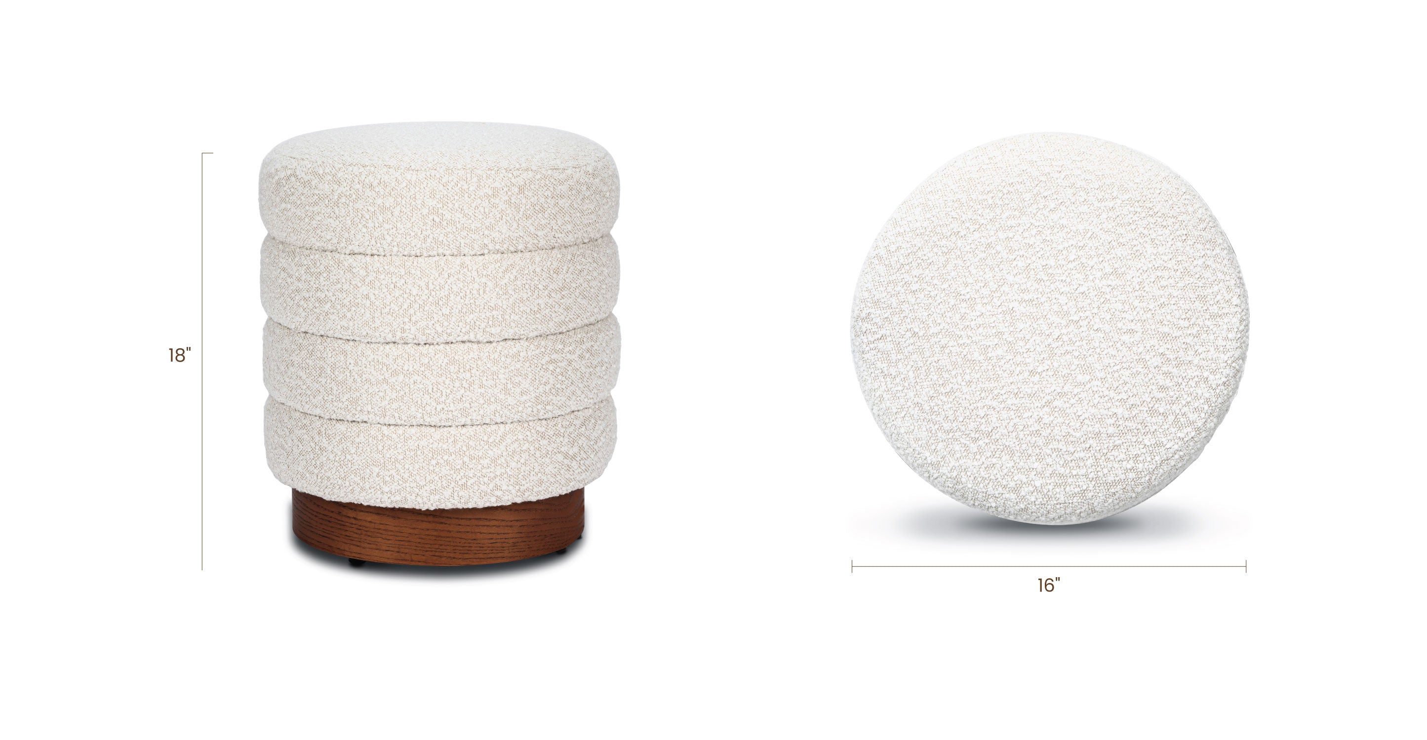 Paros Ottoman - Stylish and Versatile Footrest, Pouf, or Coffee Table for Living Room, Bedroom, or Office - Perfect for Home Decor and Extra Seating