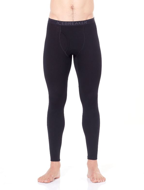 Icebreaker 260 Tech Legging with Fly - Men's Performance Base Layer for Hiking, Running & Cold Weather Activities