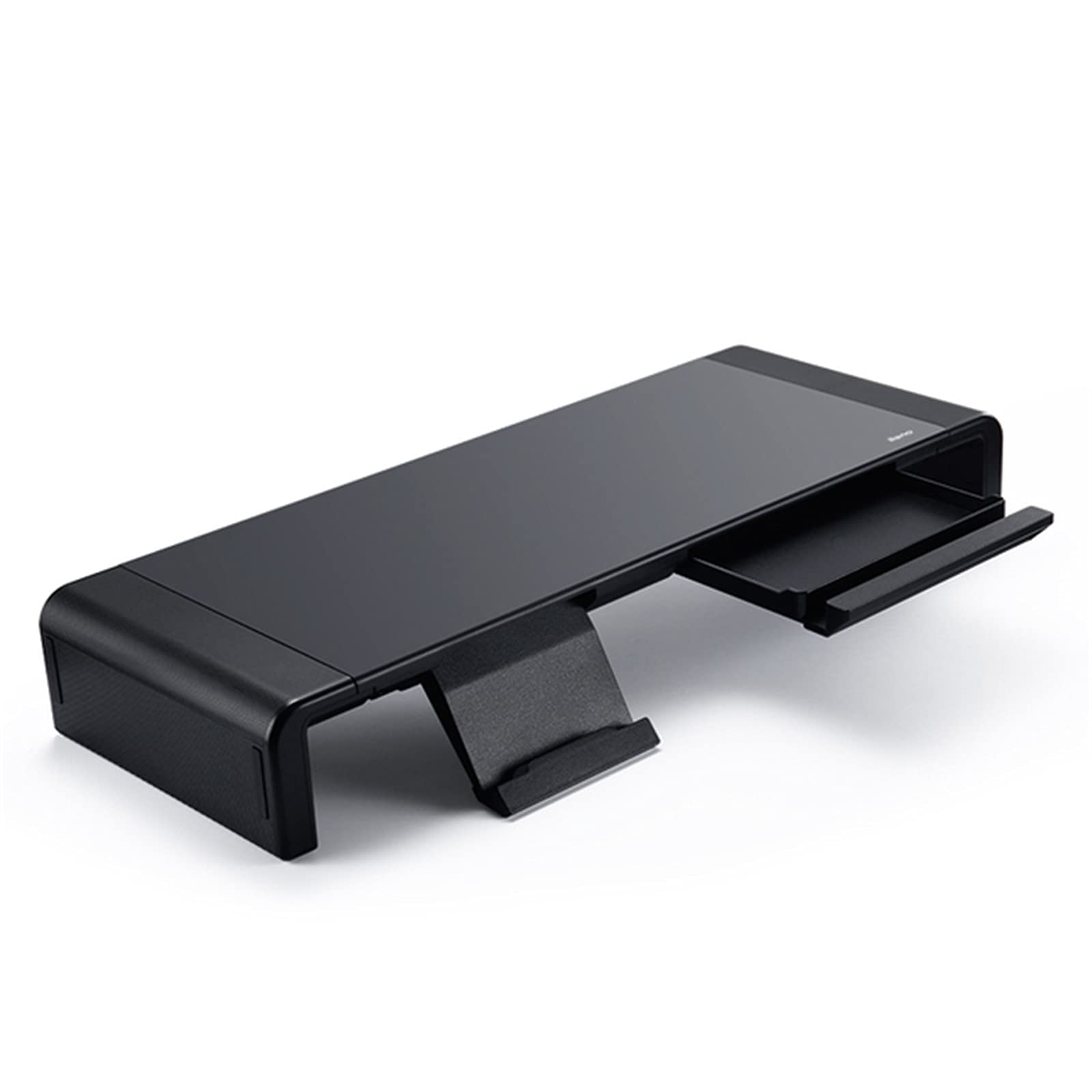 Adjustable Monitor Stand with Storage Shelf - Ergonomic LCD Monitor Riser, Keyboard Tray & Laptop Stand for Home Office Desk Organization - Perfect for Workspace Setup, Computer Accessories & Cable Management