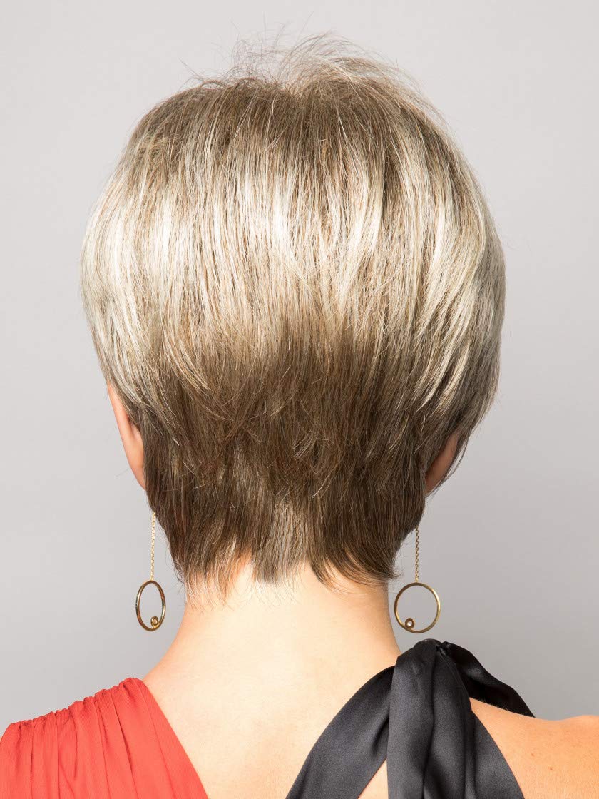 Noriko Wigs Sally Short Pixie Wig - Light Chocolate Brown Synthetic Hair with Monofilament Top & Tapered Nape | 5