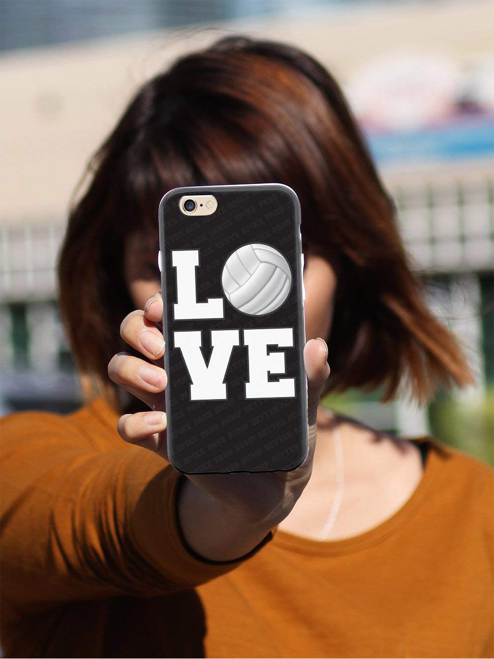 3D Textured Protective Phone Case for Samsung Galaxy S8 Plus - Shockproof & Anti-Slip Cover with L.O.V.E. Volleyball Design - Perfect for Sports, Outdoor Activities & Daily Use