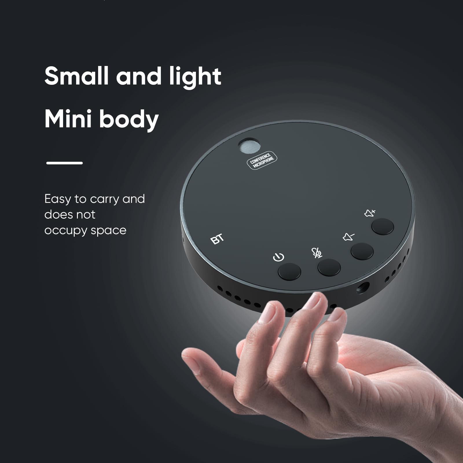 YIWENG USB Conference Speakerphone with Bluetooth - 360° Omnidirectional Condenser Mic for PC & Computer - Plug & Play with Mute/Volume Control - Ideal for Online Meetings, Webinars & Remote Work
