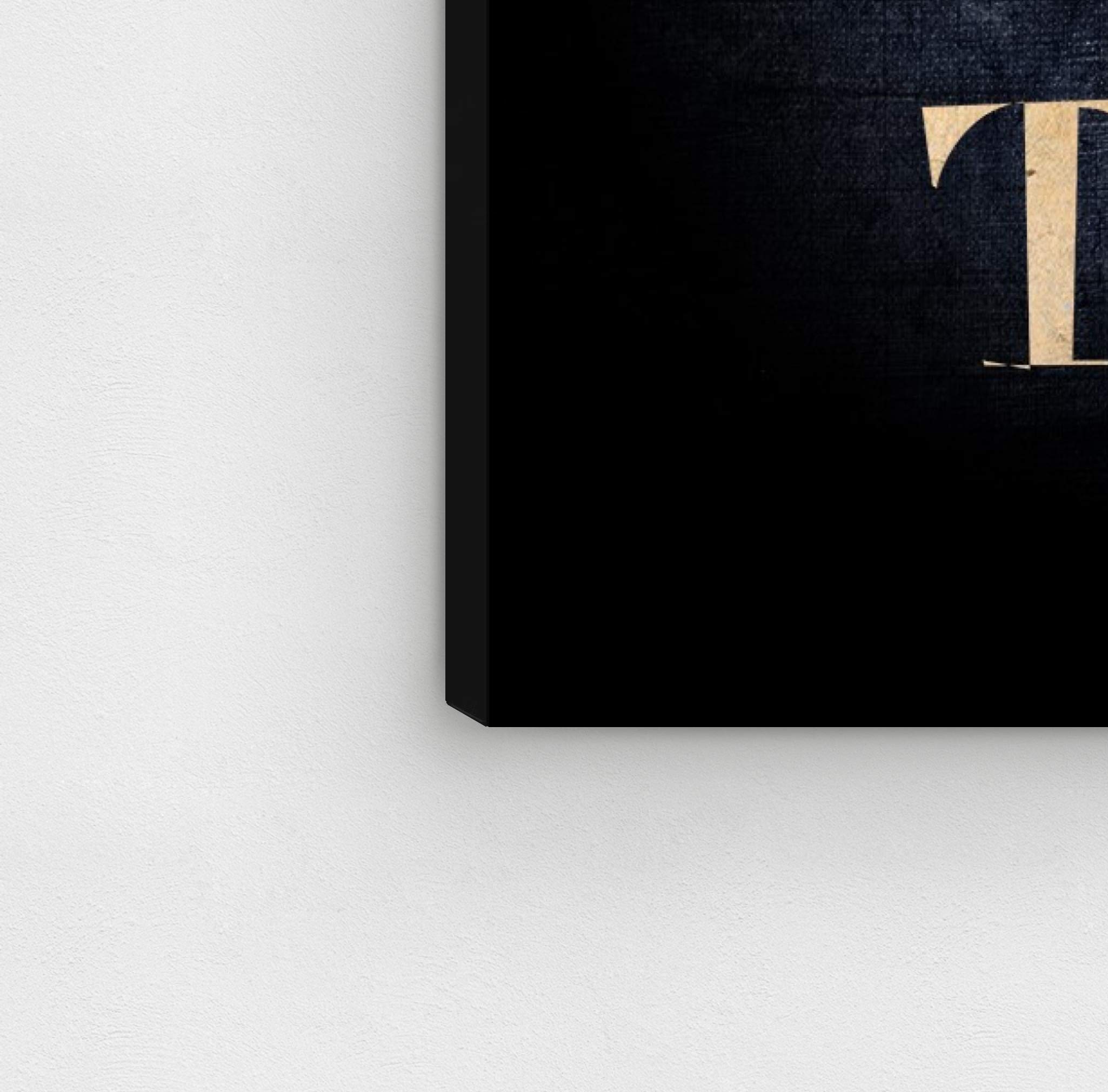 Oliver Gal Artist Co. 'All Small Things' Wall Art Canvas Print - 24x24 Inch Black & Gold Typography Quote - Modern Home Decor for Living Room, Bedroom & Office