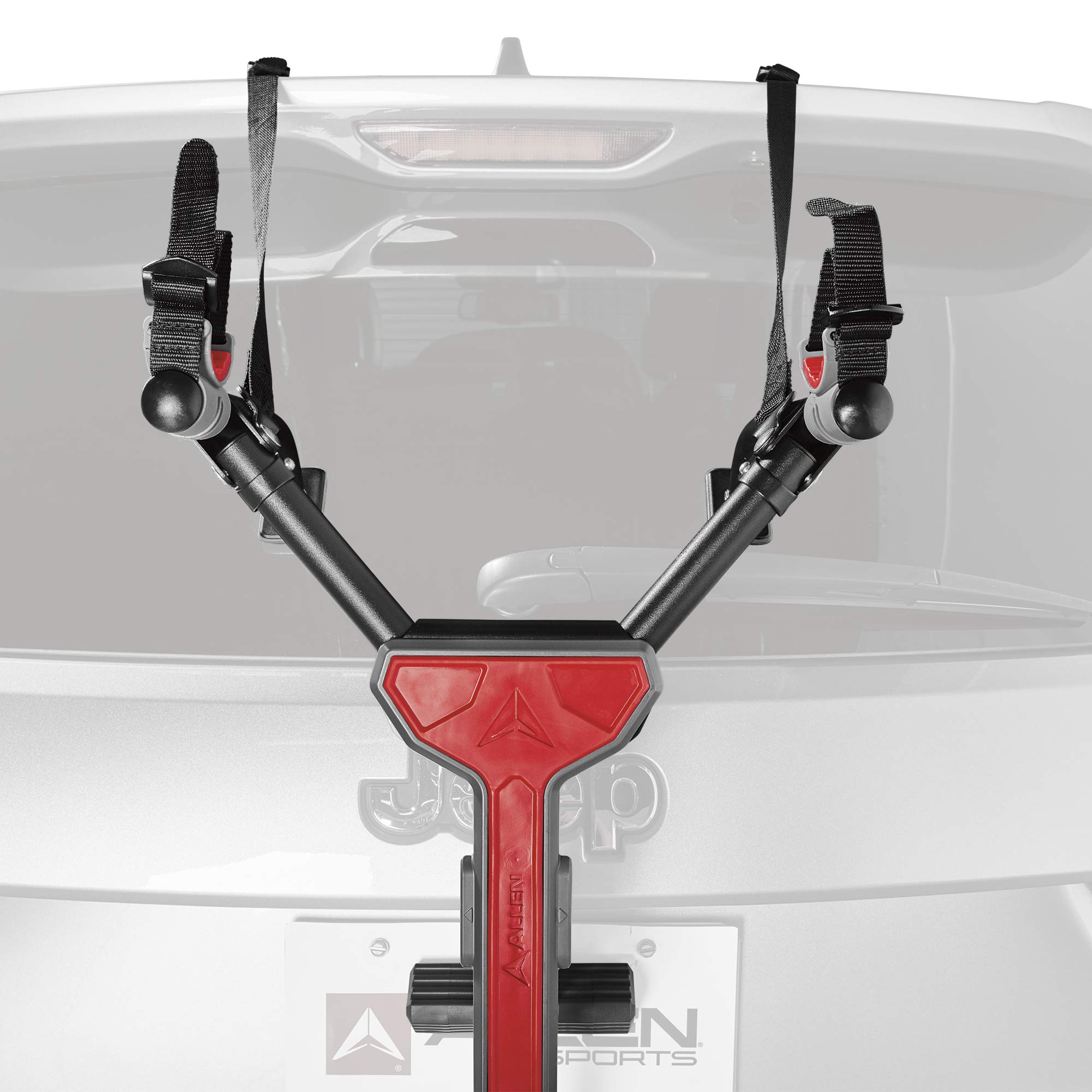 Allen Sports Ultra Compact Folding 1-Bike Trunk Mount Rack - Model MT1-B Gray Powder Coated | Secure & Easy Bike Transport for Cars, SUVs & Road Trips