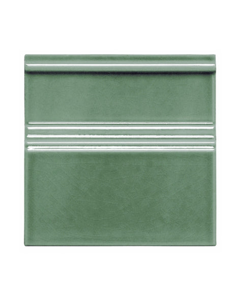 Kakel Bristol Floor Baseboard 15 x 15 cm Dark Green Crackle Glazed - Perfect for Bathroom, Kitchen & Home Renovation Projects