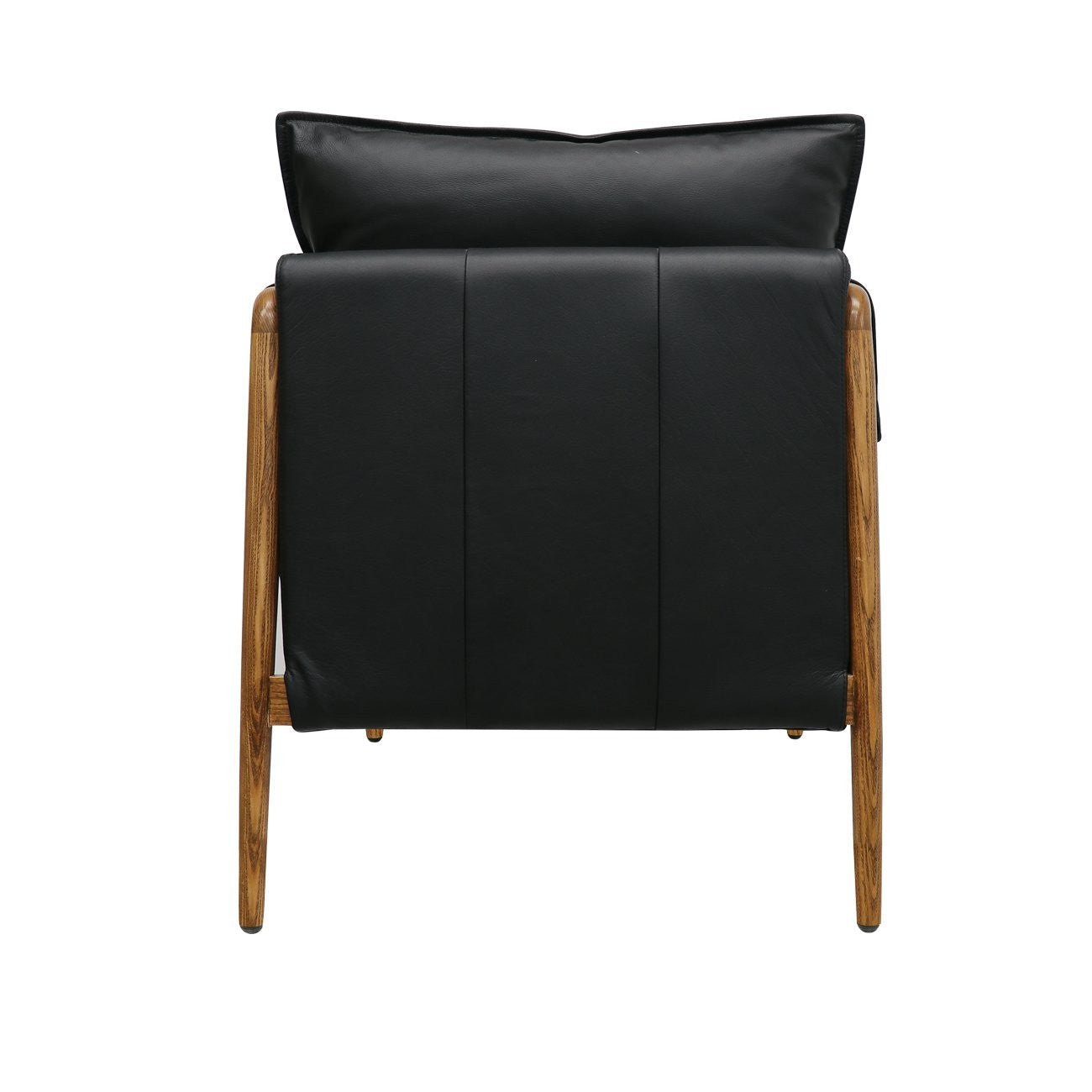 Premium Black Leather Armchair - Conan Style Modern Lounge Chair for Living Room, Office & Study - Durable Faux Leather Recliner with Ergonomic Support