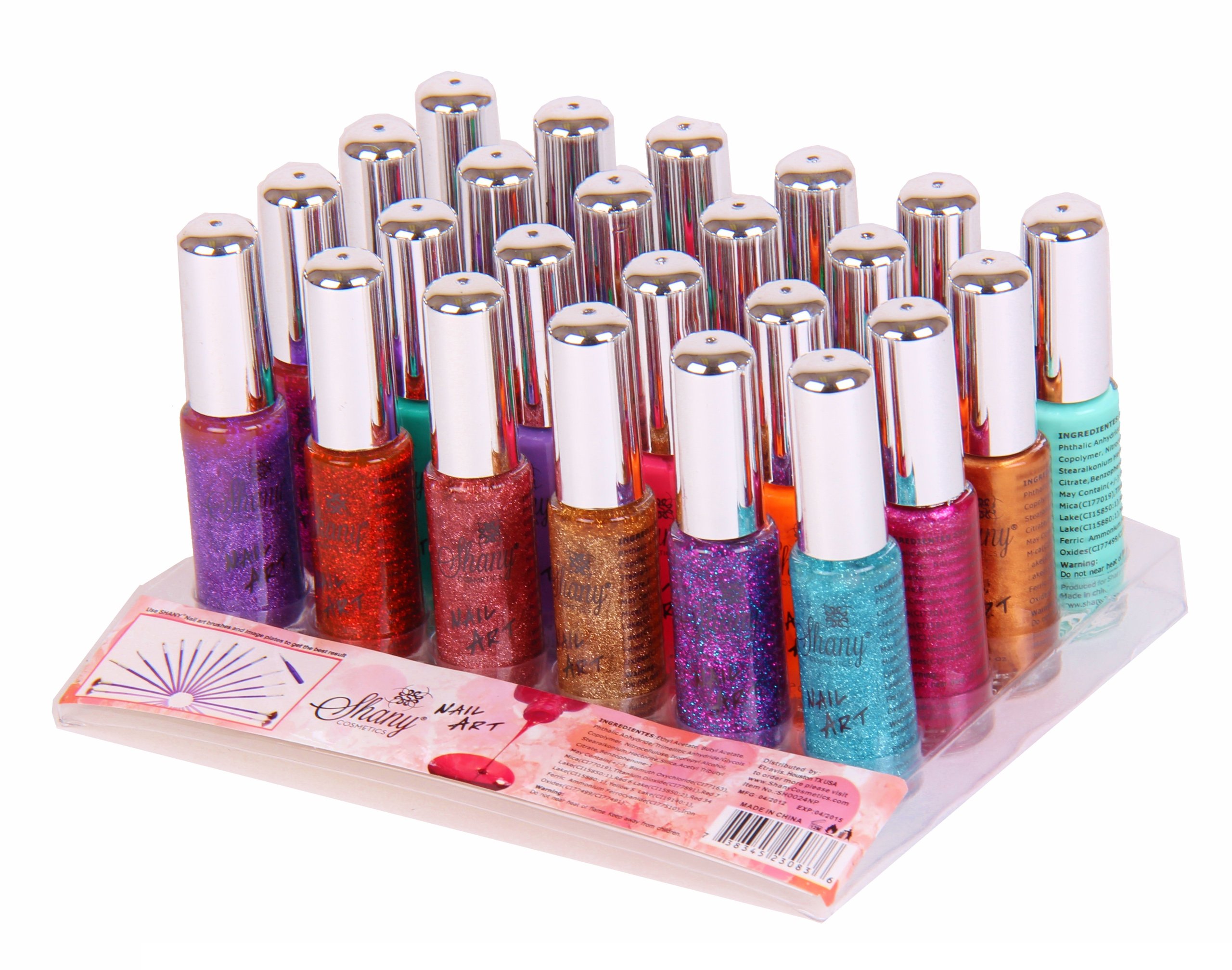 SHANY Professional 24-Piece Nail Art Kit for Salon & Home Manicures - Complete Nail Design Set with Essential Tools for DIY Nail Art, Perfect for Beginners and Professionals